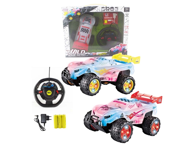 1:18山地越野车（车壳车轮带灯光）包电 - HP1200424
