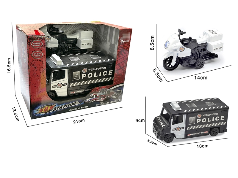 FREE WAY POLICE CAR,2PCS - HP1201009