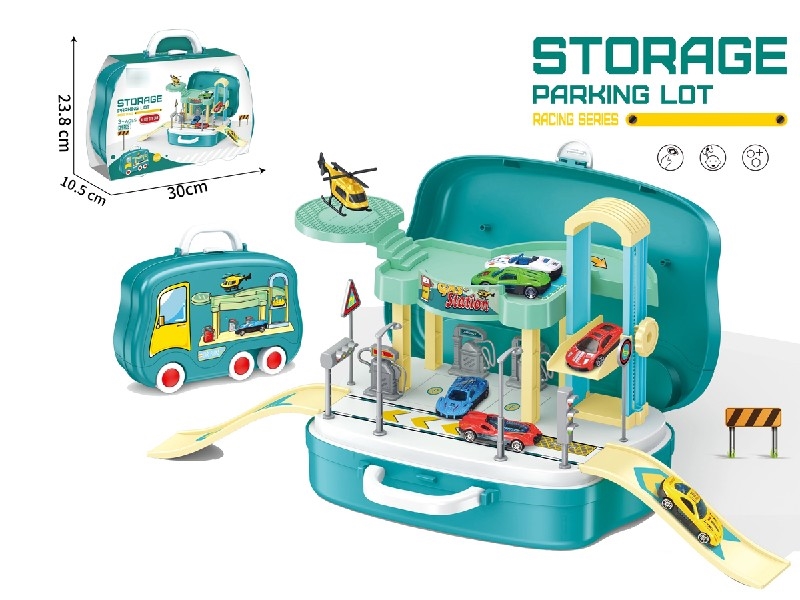 PARKING LOT + DIE-CAST CARS 6 PCS - HP1201777