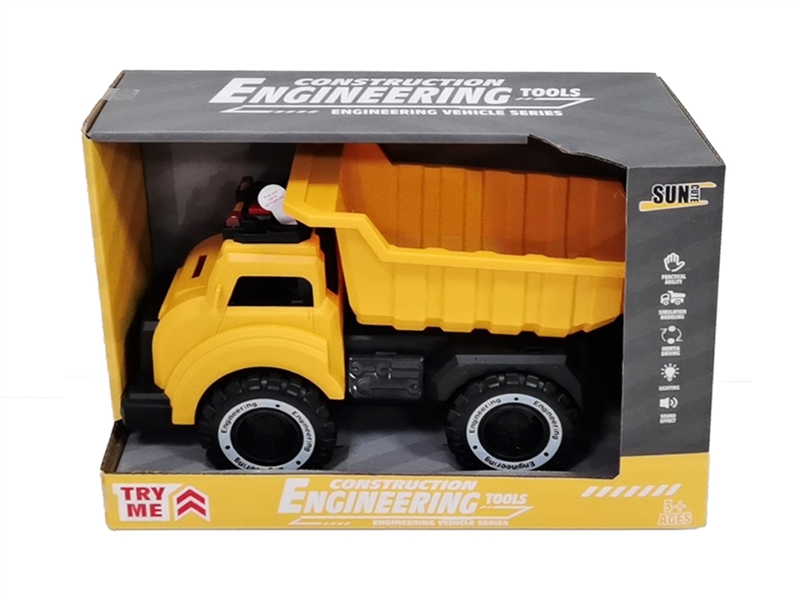 FRICTION CONSTRUCTION TRUCK W/LIGHT & SOUND - HP1201875