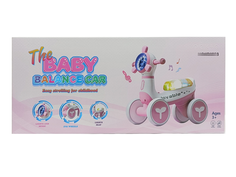 BABY BALANCE CAR W/LIGHT & MUSIC,RED/BLUE - HP1202569