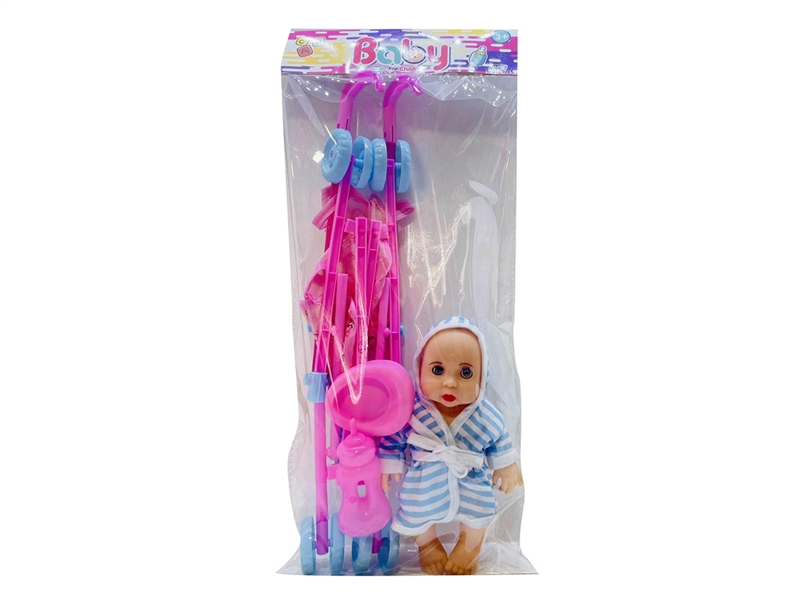 STROLLER W/10RUBBER DOLL - HP1203219