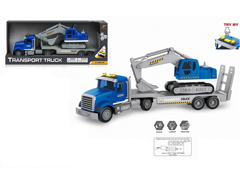 FRICTION CONSTRUCTION TRUCK W/LIGHT&MUSIC - HP1203220