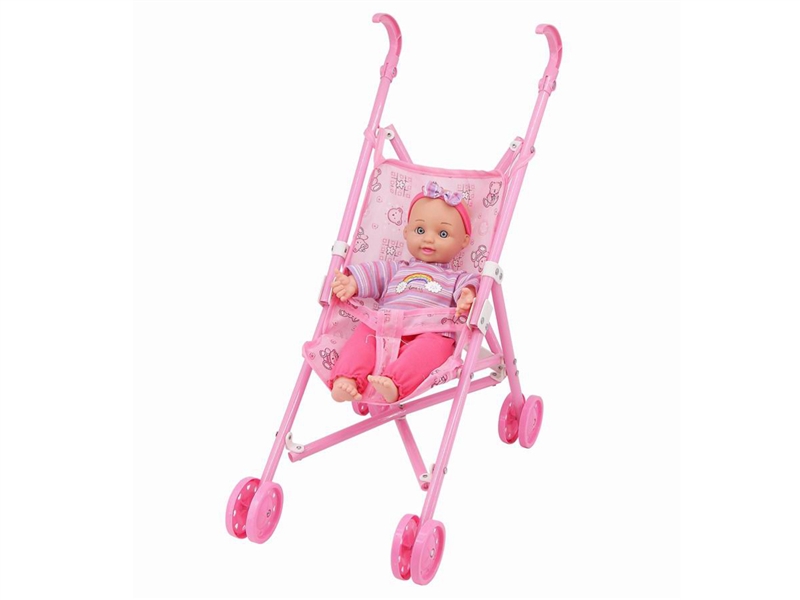 STROLLER W/12COTTON BODY DOLL - HP1203282