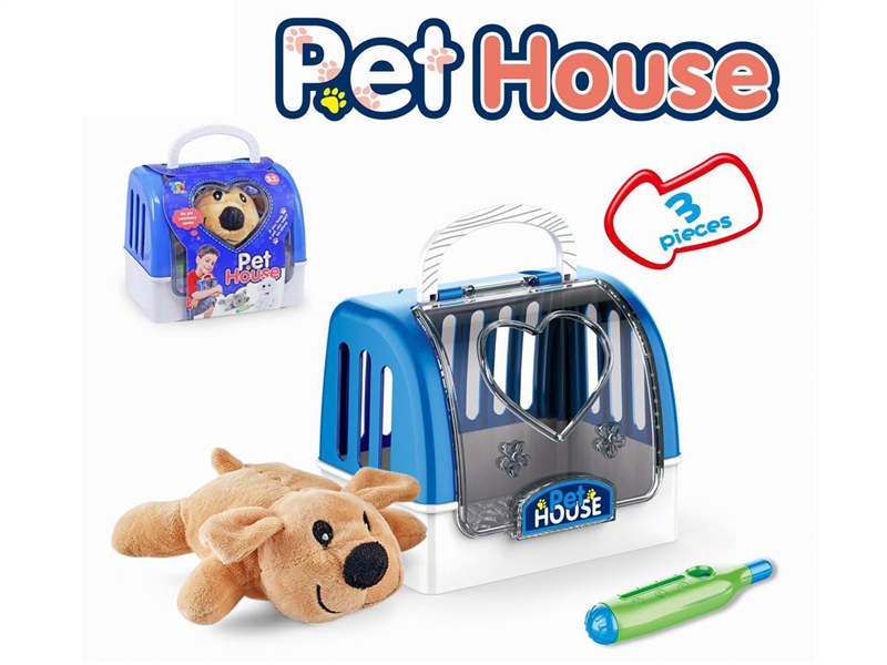 PLUSH DOG W/BASKET - HP1203396