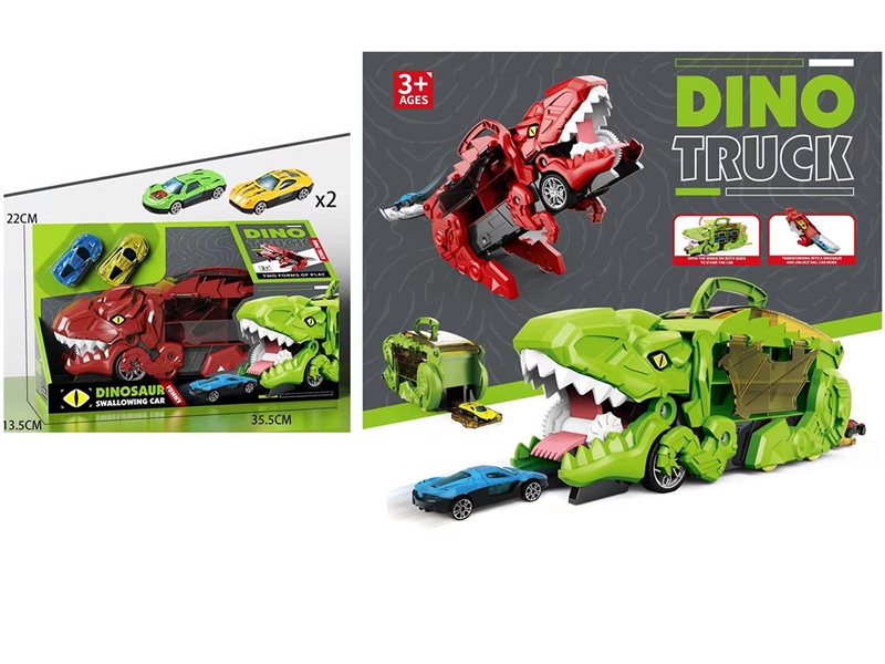 DINOSAUR RAIL STORAGE CAR W/FREE WAY DIE-CAST CAR 6PCS - HP1203549