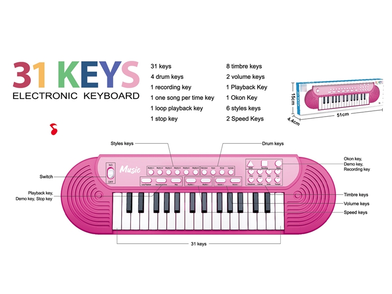 31 KEY ELECTRONIC ORGAN - HP1203642