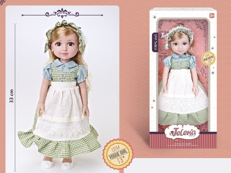 33CM RUBBER DOLL W/3D EYES - HP1204265