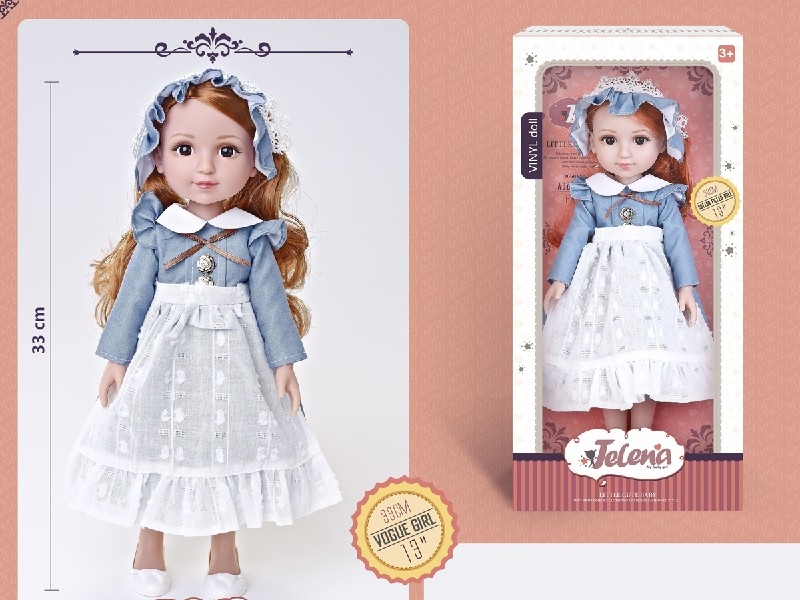 33CM RUBBER DOLL W/3D EYES - HP1204266