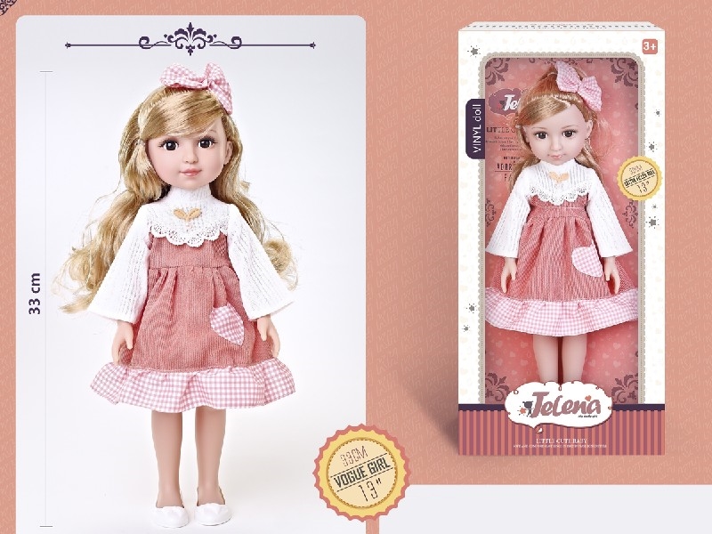 33CM RUBBER DOLL W/3D EYES - HP1204269