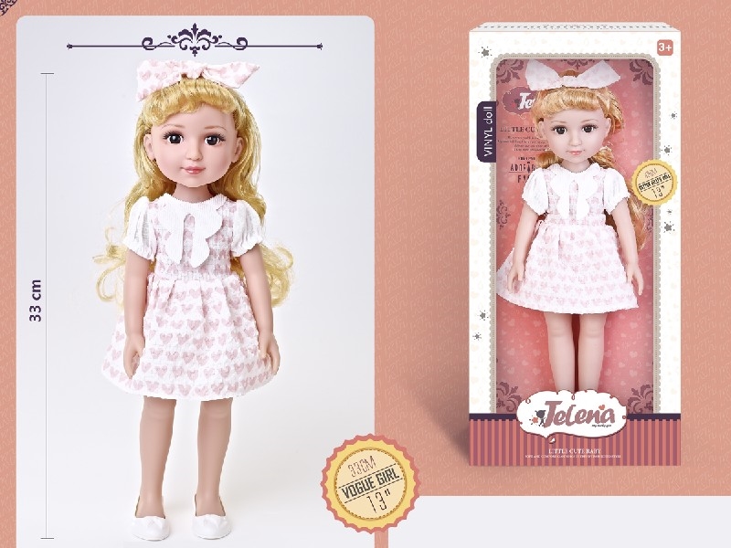 33CM RUBBER DOLL W/3D EYES - HP1204270