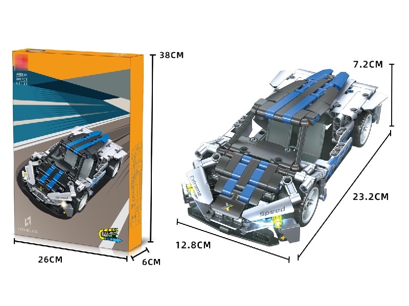 PULL BACK BUILDING BLOCK CAR 336PCS - HP1204838