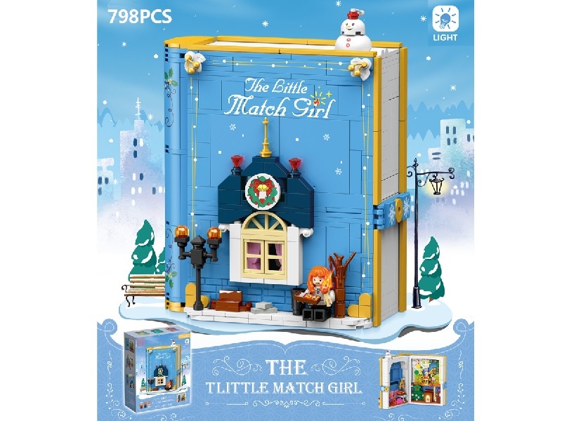 BUILDING BLOCK 798PCS W/LED LIGHT (INCLUDED 2*AG3) - HP1204852