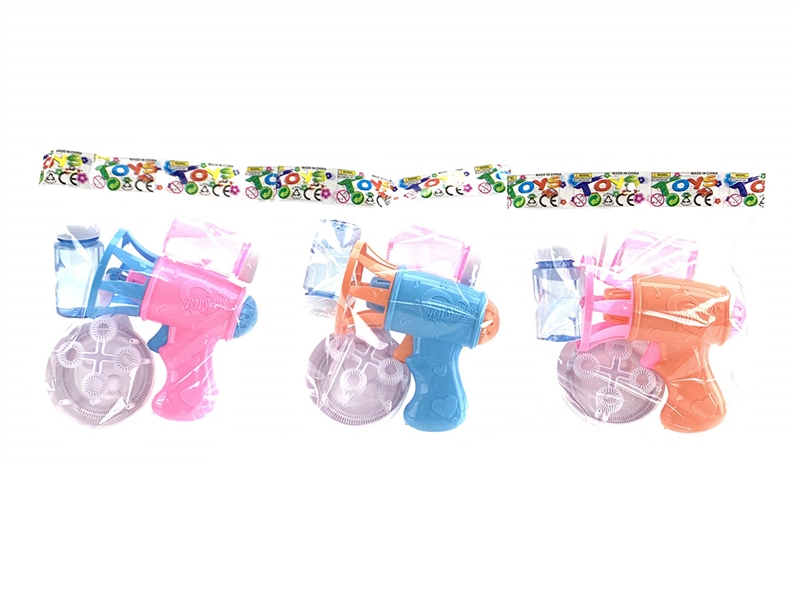 BUBBLE GUN W/FAN，3COLOURS - HP1205111