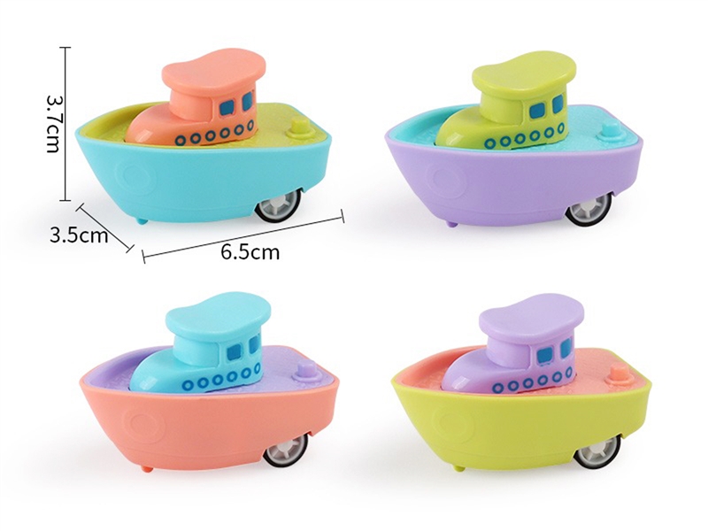 PULL BACK BOAT,4COLOURS - HP1205342