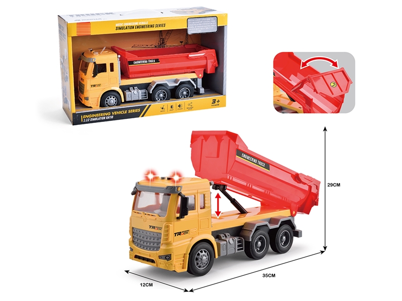 FRICTION CONSTRUCTION TRUCK W/LIGHT & MUSIC - HP1205750