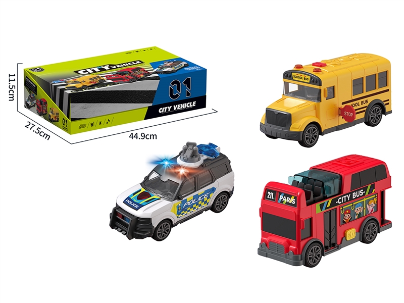 FRICTION CAR W/LIGHT & SOUND,6PCS/DISPLAY BOX - HP1205843