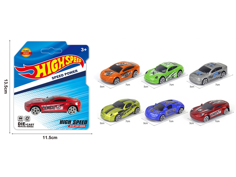 FREE WAY BDIE-CAST CAR , 6ASST - HP1206003