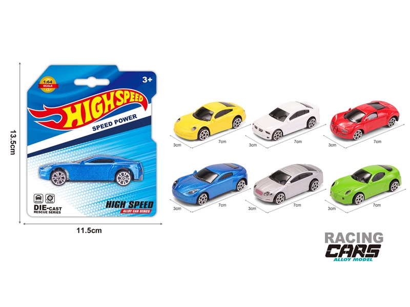 FREE WAY BDIE-CAST CAR , 6ASST - HP1206004