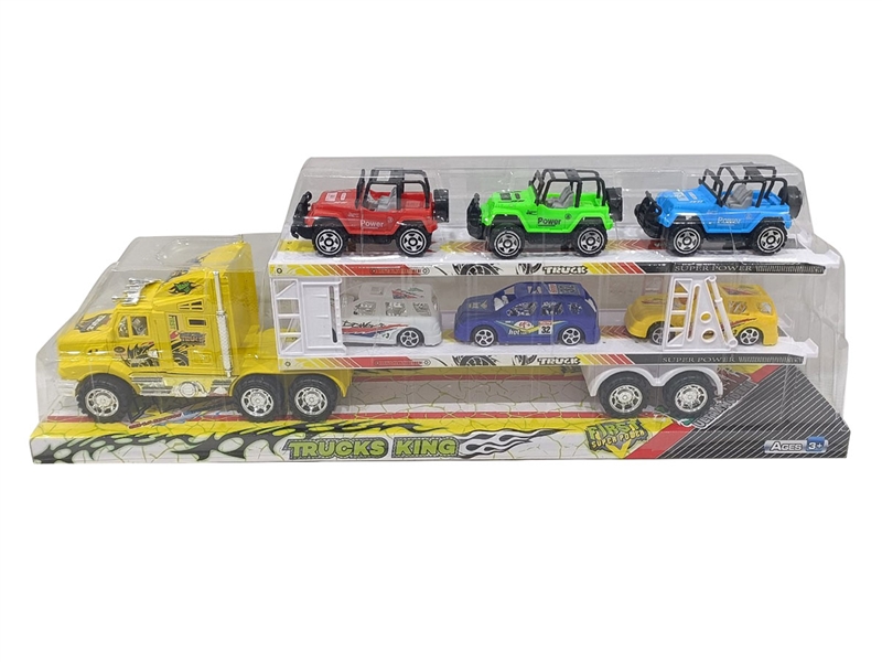 FRICTION TRUCK W/FREE WAY CONSTRUCTION TRUCK（RED/YELLOW/BLUE） - HP1206053