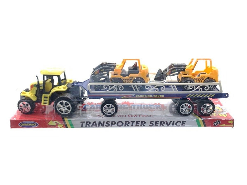 FRICTION SEMI TRUCK W/FREE WAY CAR - HP1206081