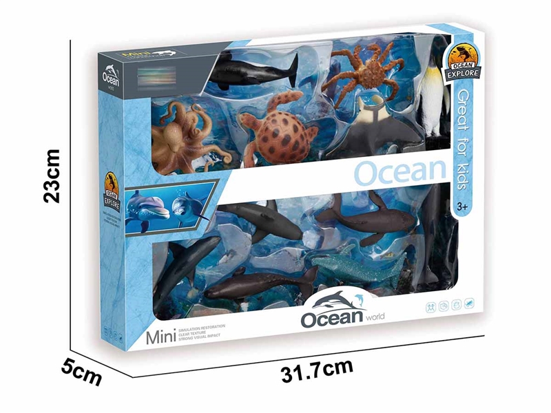 OCEAN ANMALS SET 12PCS - HP1206414