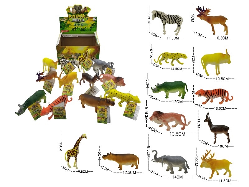 ANIMAL SET，13PCS/DISPLAY BOX - HP1206555