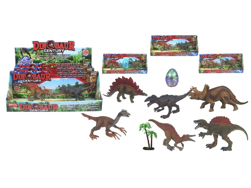 DINOSAUR SET，6PCS/DISPLAY BOX - HP1206608