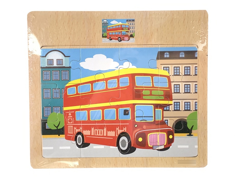 WOODEN PUZZLE 12PCS - HP1207005