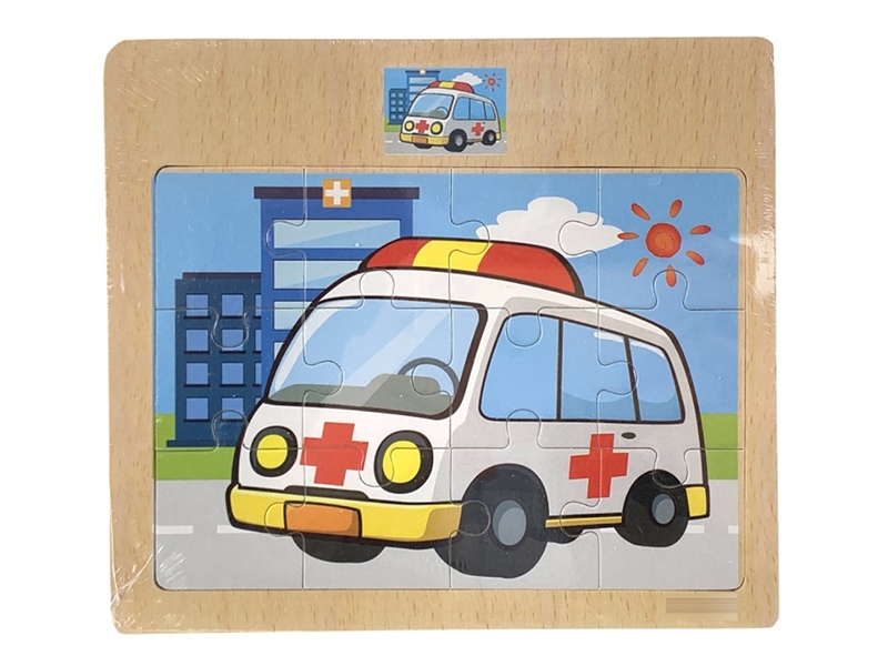 WOODEN PUZZLE 12PCS - HP1207006