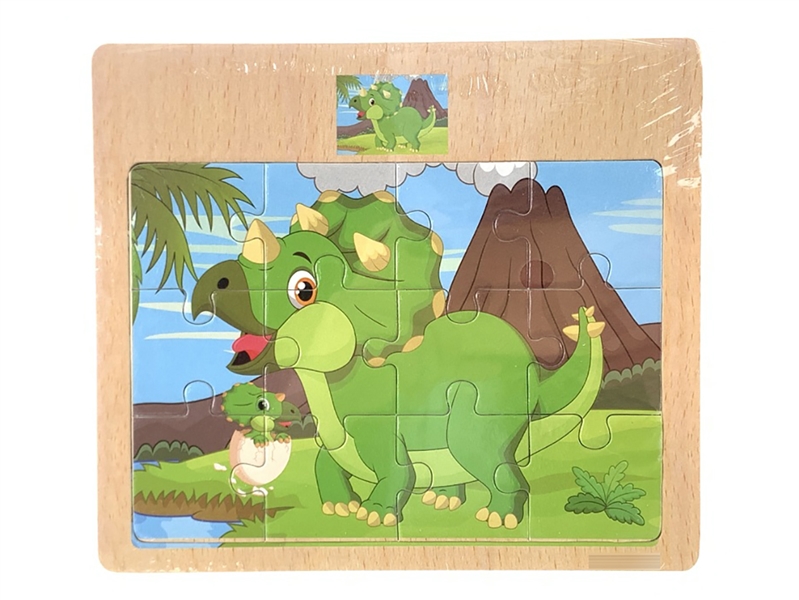 WOODEN PUZZLE 12PCS - HP1207014