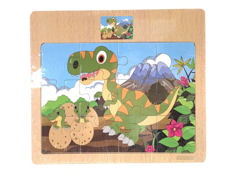 WOODEN PUZZLE 12PCS - HP1207016