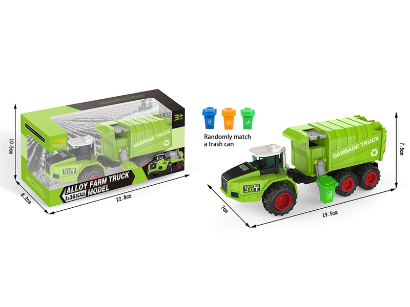 FRICTION DIE-CAST SANITATION TRUCK - HP1207654