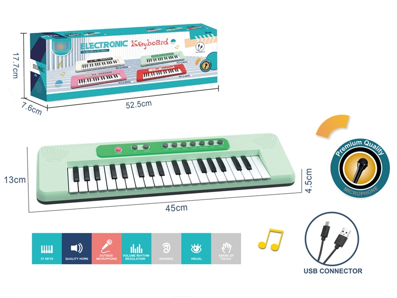 37-KEY ELECTRONIC ORGAN W/MICROPHONE - HP1208300