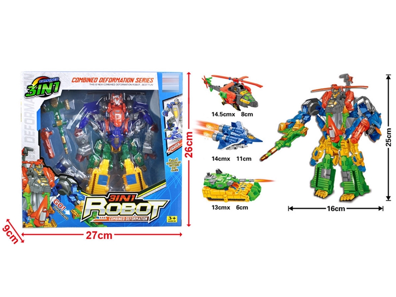 3 IN 1 DEFORMATION ROBOTS - HP1208471