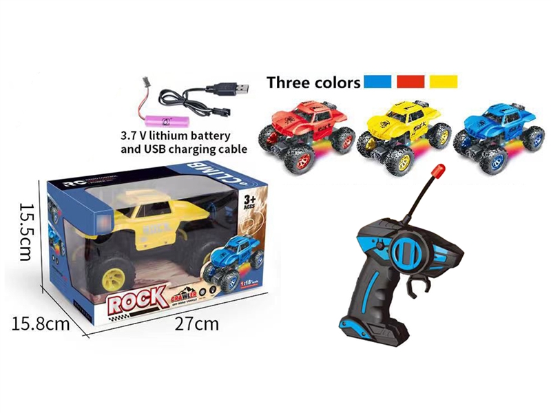 1:18  R/C CLIMBING CAR W/LIGHT (INCLUDED BATTERY) - HP1208533