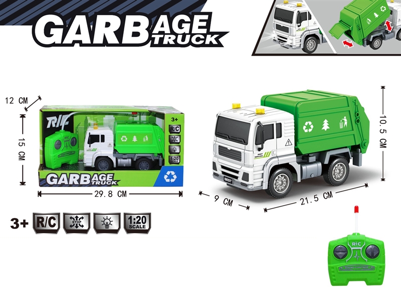 4-CHANNE R/C SANITATION TRUCK W/LIGHT - HP1208536