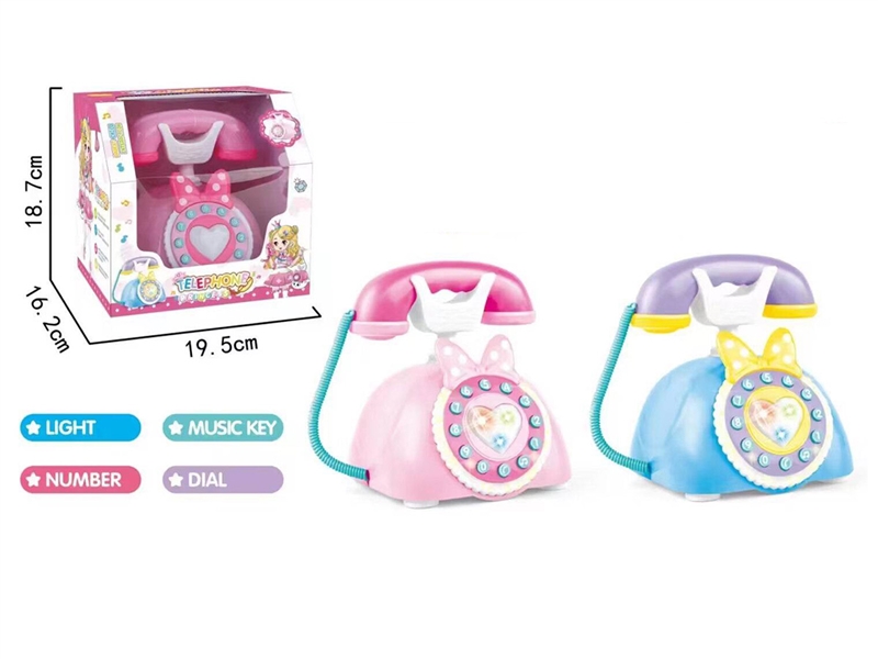 TELEPHONE W/LIGHT & MUSIC，2COLOURS - HP1208673