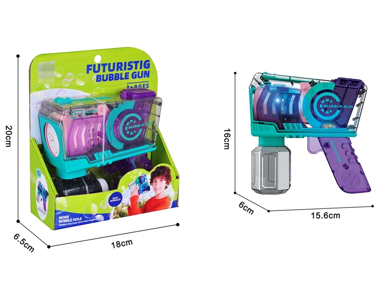 BUBBLE GUN W/LIGHT - HP1209505