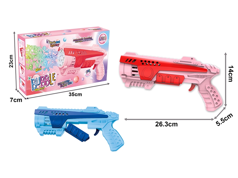 BUBBLE GUN W/LIGHT,2COLOURS - HP1209747