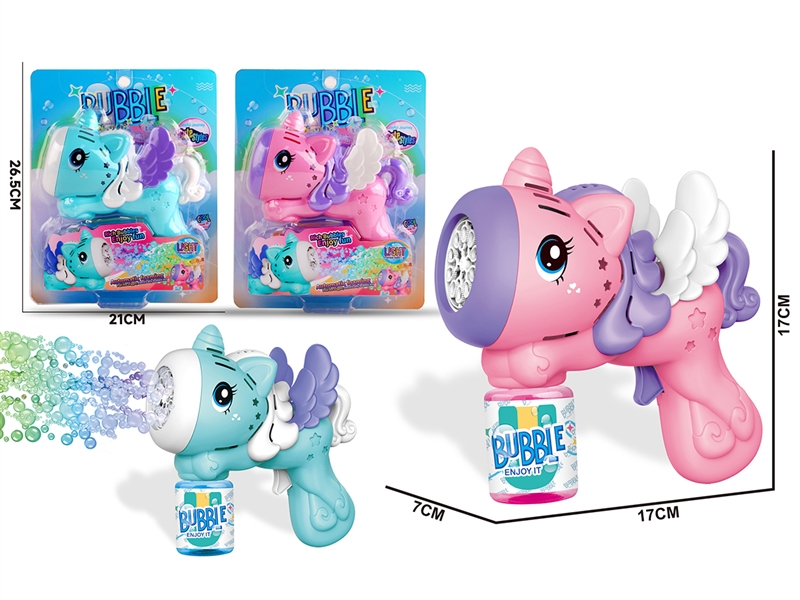 BUBBLE GUN W/LIGHT,2COLOURS - HP1209749