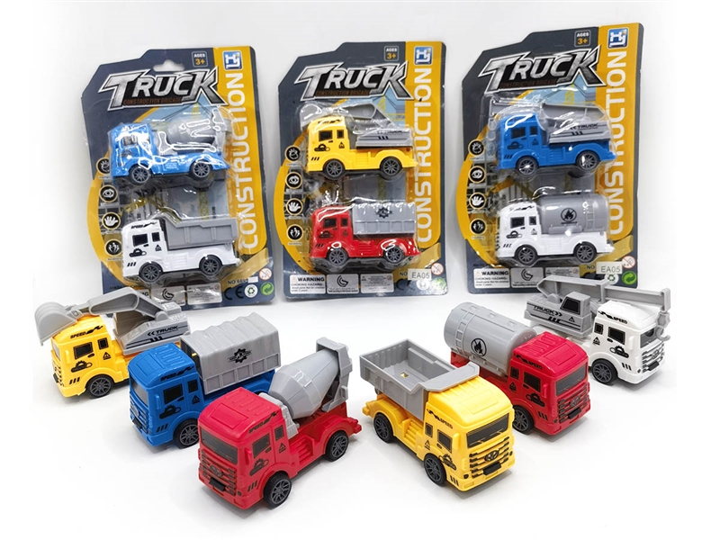 PULL BACK CONSTRUCTION TRUCK 2PCS,6ASST - HP1209754