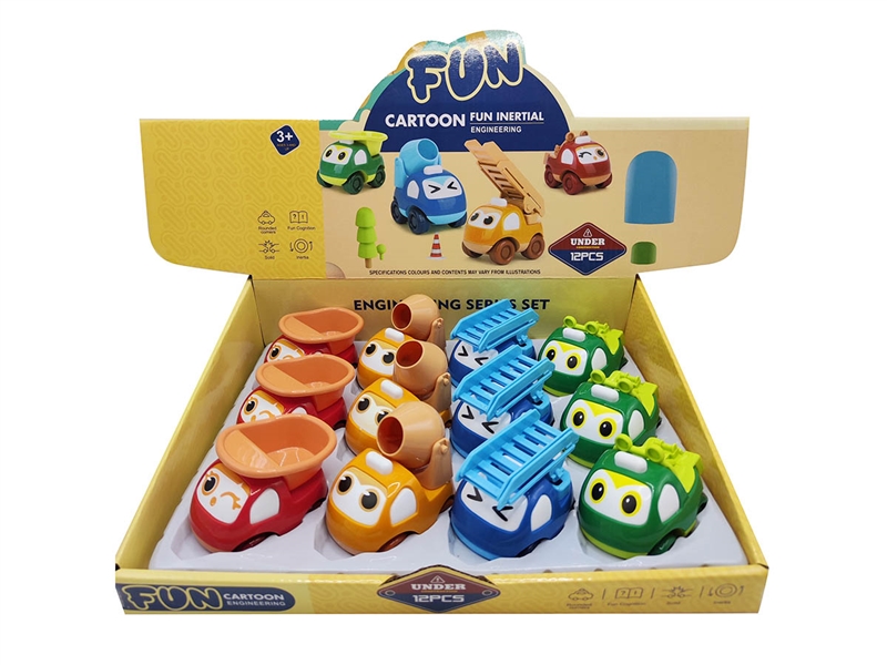 FRICTION CONSTRUCTION TRUCK,12PCS/DISPLAY BOX - HP1209761