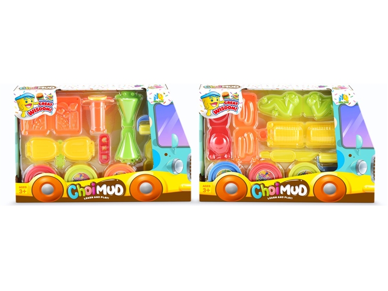 PLAY DOUGH SET，2ASST（3*28G） - HP1209919