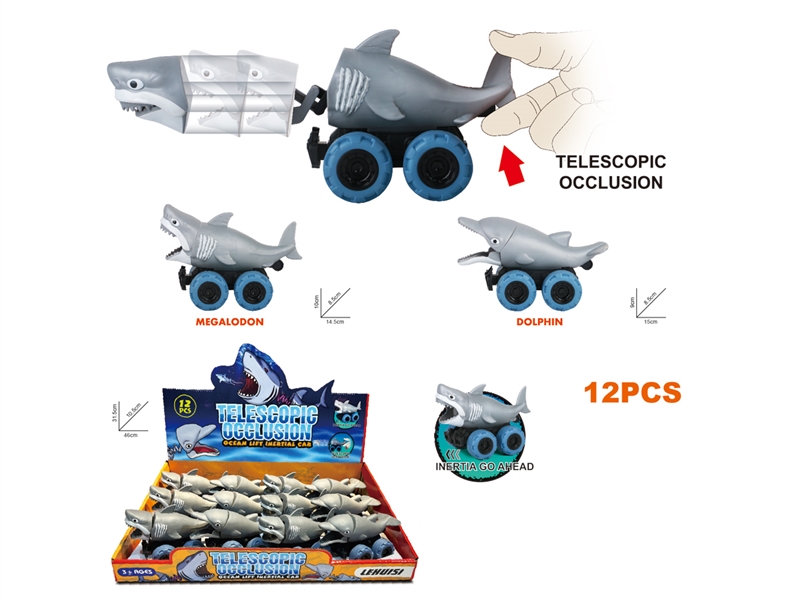 FRICTION ANIMAL CAR,12PCS/DISPLAY BOX - HP1210772