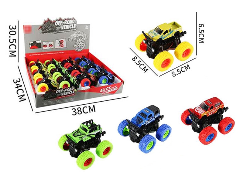 FRICTION POWER DIE CAST CAR , 12PCS/DISPLAY BOX - HP1210781