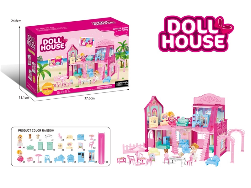 DIY VILLA W/DOLL & LIGHT - HP1211520