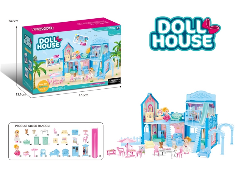 DIY VILLA W/DOLL & LIGHT - HP1211522