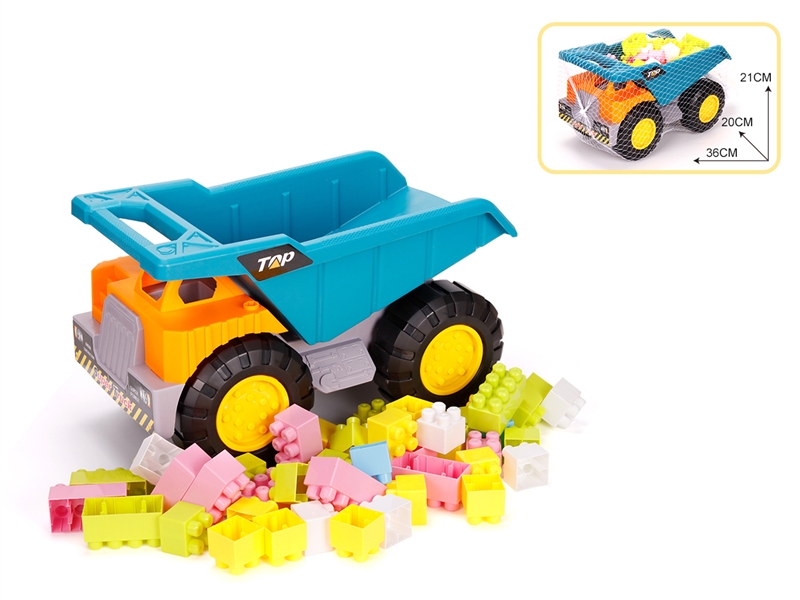 FREE WAY CONSTRUCTION CAR W/BUILDING BLOCKS 45PCS - HP1211798