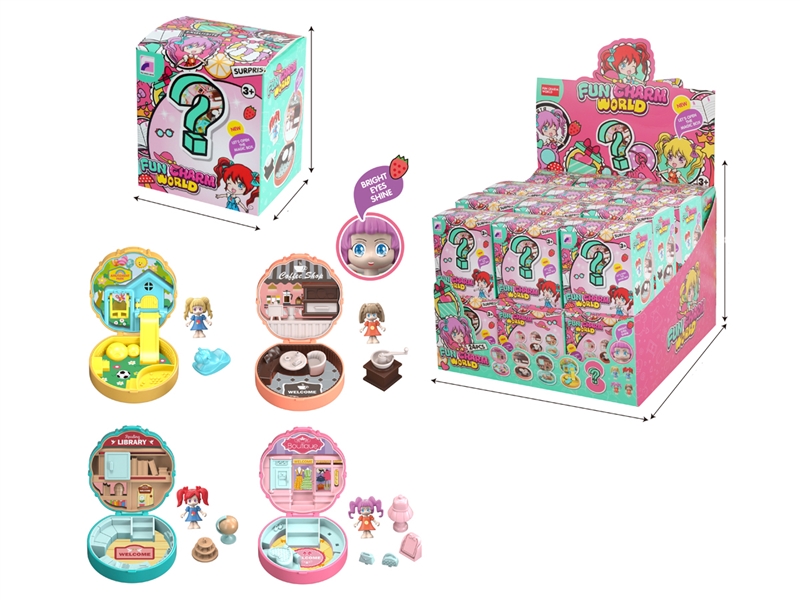 MINI HOUSE , 24PCS/DISPLAY BOX - HP1211978
